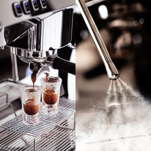 Gemile 3120C Commercial Dual-Head Semi-Automatic Espresso Machine Stainless Steel 9-Bar Pressure Coffee Shop Use - Product Image 3