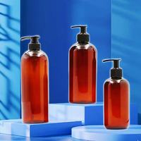 Bouteilles en plastique PET 250ml 300ml 500ml avec pompe à lotion, support de personnalisation 24mm/28mm pour shampoing, lotion, multifonction