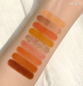 พาเลทอายแชโดว์แบบนิ้วมือ เนื้อมุก แมตต์ กันน้ำ เครื่องสำอางติดทนนาน 9 สี แบบแป้นพิมพ์ - Product Image 6