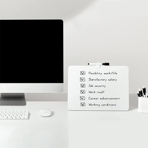 Custom Logo Double Sided Soft Edge White Board Kids Writing Drawing School <strong>A4</strong> Dry Erase White Board - Product Image 5