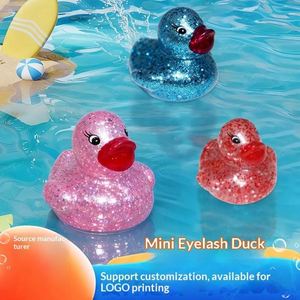 Jouet Nouveau et Très Vendu : Canard Mignon Pailleté Coloré de 3,5 cm pour l'Interaction Parent-Enfant et les Jeux de Sable pour Bébés de 0 à 24 Mois - Product Image 2