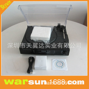 Brand <b>Turntable</b> Stereo Sound System Built-In Speaker USB Interface AC Adapter DC Power Supply Powered Floor <b>Standing</b> - Product Image 4