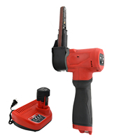 Ponceuse à bande sans fil de charge de batterie 3/8 "12V 10mm 330mm outil de polissage pour l'ébavurage de tôle de réparation à grande vitesse sans puissance