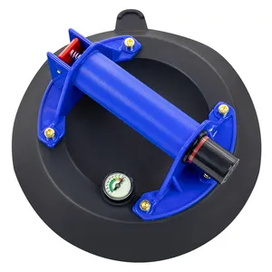 Vacuum lifter 9 inch suction cup with pressure gage for stone slab glass tiles