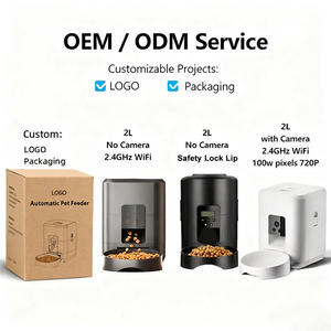 Automatic <strong>Slow</strong> Food Pet <strong>Feeder</strong> 2L Timed Button-Control <strong>Cat</strong> Dog Dispenser - Product Image 2