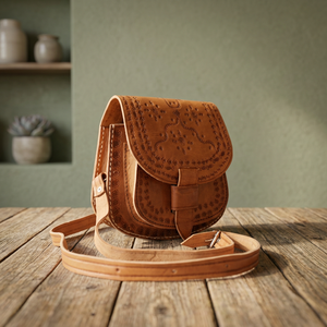 Handmade Genuine Leather Crossbody <b>Bag</b> Classic Style Durable Unisex <b>Travel</b> Accessory - Product Image 4
