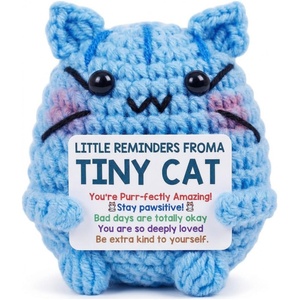 ตุ๊กตาถักโครเชต์รูปชานมไข่มุกน่ารัก ทำมือ ของขวัญเพื่อความสุขสำหรับผู้หญิง ของเล่นตั้งโต๊ะรูปชานมไข่มุก ของขวัญวันเกิด - Product Image 2