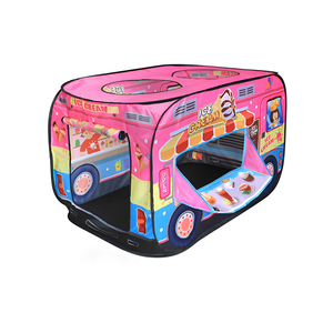 Carpa de <span class=keywords><strong>Juego</strong></span> Infantil Plegable para Exteriores, Casa de Juegos con Diseño de Camión de Bomberos, Camión de Helados, Autobús, para Interiores y Jardín, Regalo - Product Image 3