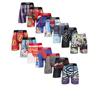 Kunden spezifisches Logo Lange Box shorts Unterwäsche Herren Freizeit unterwäsche Plus Size Box shorts Box shorts - Product Image 1