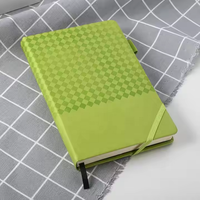 Bloc-notes personnalisé OEM de conception nouvelle avec logo, format A5, reliure en cuir PU vintage, carnet de notes cadeau