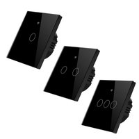 WifiウォールタッチスイッチEUスマートライトスイッチ123ギャングトゥヤ/スマートライフホームAlexaGoogleホーム