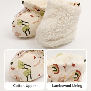 Vente en gros d'usine Chaussette chaude pour berceau de nouveau-né 0-12 <span class=keywords><strong>mois</strong></span> pour l'hiver Chaussons chaussons pour bébé Chaussures d'hiver - Product Image 2