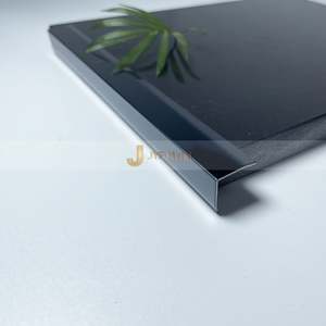 L Shape Metal Brush 304 Stainless Steel <b>Tile</b> Trim Matt Black Durable Waterproof Easy Installation Apartment Wall Trim - Product Image 3