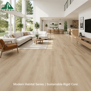 Piso SPC de 4-8 mm, Impermeable, Núcleo Rígido, Diseño de Madera de Roble Natural, Moderno, para Sala de Estar, Apartamento, Diseño Gráfico, Adhesivo - Product Image 2