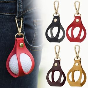Hollow-Out <b>Bag</b> Pu Leather Single Small Pouch Outdoor Waist-Mounted Golf Ball Case for Golfer - Product Image 1