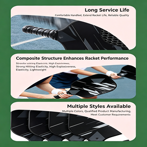 Wide Body Fiberglass Pickleball Bat Polymer Honeycomb Core High <b>Rebound</b> Performance Anti Slip Cushioned Grip For Adult Match - Product Image 2