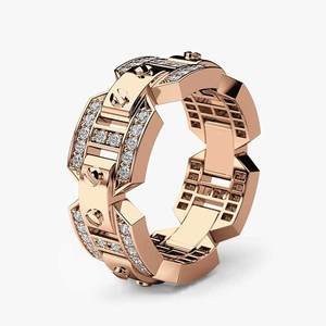 Anello da Uomo Stile Punk Creativo e alla Moda, Gioiello Regolabile in Lega di Rame, Accessorio Retrò da Strada - Product Image 2