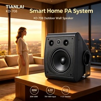 KD717 Speaker Dinding 5 Inch Tahan Segala Cuaca, Speaker PA Tegangan Konstan, Speaker Musik Latar Dalam & Luar Ruangan