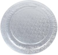 Vente en gros de tambour à gâteau épais jetable blanc argenté doré-Base ronde en MDF pour les mariages et les événements