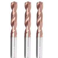 Broca Helicoidal de Carburo, Cortador de Orificios de Aleación Sólida de 3 Filos, Broca de 12 mm para Acero Inoxidable, Hierro y Madera, Corte Rápido, Dureza 65 HRC