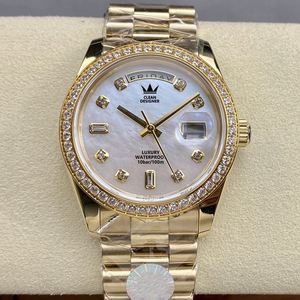 Reloj de Pulsera Mecánico con Cristal de Zafiro y Visualización de la Semana, Diseño Nuevo, Movimiento 3255, Reloj Automático con Diamantes Moissanite para Mujer - Product Image 4
