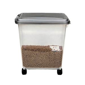 Hot Sale Easy Mobility <strong>Food</strong> Storage <strong>Container</strong> With Wheels for <strong>Dog</strong> Cat Bird and Other Pet <strong>Food</strong> Storage <strong>Container</strong> - Product Image 1