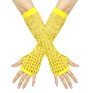 Gants de danse en filet épais de style sexy Matériau en nylon Mitaines longues et extensibles pour les fêtes Accessoire de mode à la mode - Product Image 6