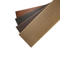 Planche de terrasse composite WPC co-extrudée antidérapante, imitation bois, imperméable, pour extérieur, directement de l'usine