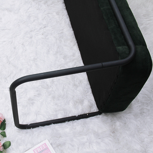 Custom pieghevole verde in velluto ottomano divano <span class=keywords><strong>oro</strong></span> gambe camera da letto panca in tessuto con deposito letto pouf scarpe fasciatoio sgabello - Product Image 4