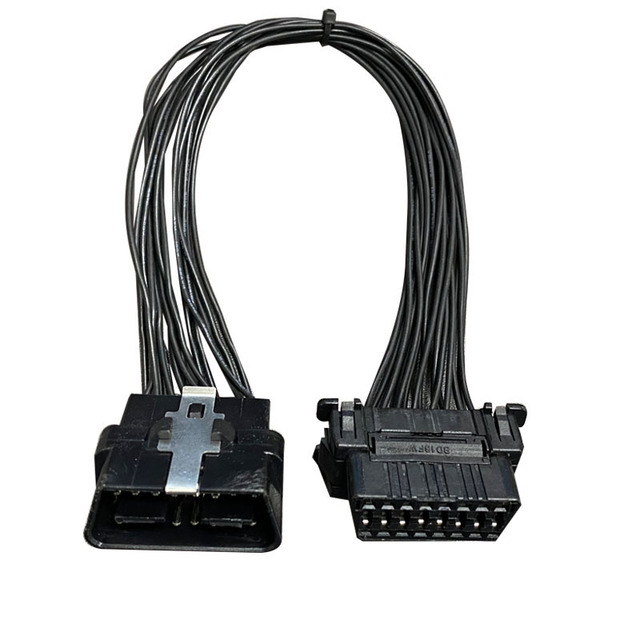 OBD2 Extension Cable Wire Harness Automotive Data Cable with One Two Male Female Pair After-Sale Service Cable