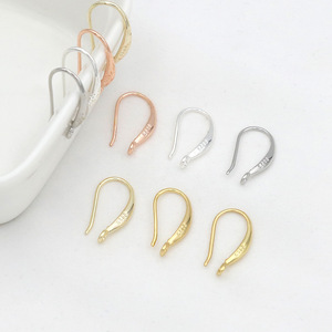 Base de Plata S925 con Baño de Oro de 18k para Pendientes de Gancho, Accesorios de Joyería DIY, 16mm, Oro Rosa, Oro Blanco, Cobre - Product Image 3