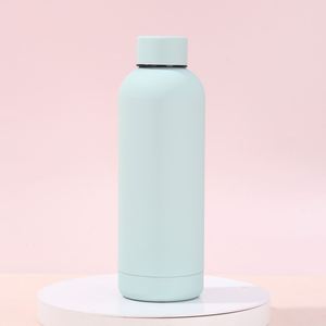 Small Mouth Sports Water <b>Bottle</b> Stainless Steel Vacuum <b>Thermos</b> With Strap Custom Logo Rubber Coating Wholesale - Product Image 6