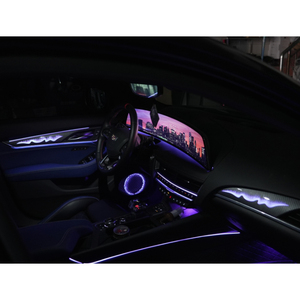 Kit d'éclairage d'ambiance pour voiture, fibres optiques acryliques Symphony, directement du fabricant, pour Cadillac CT5 2020-2025, lampe LED intérieure - Product Image 2
