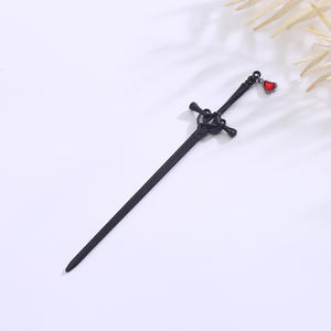 Accessoires pour <span class=keywords><strong>cheveux</strong></span> DIY : Épingles à <span class=keywords><strong>cheveux</strong></span> chinoises en métal avec pampilles en <span class=keywords><strong>strass</strong></span>, bâtonnets à <span class=keywords><strong>cheveux</strong></span> en forme d'épée ornés de <span class=keywords><strong>strass</strong></span> et breloques - Product Image 5