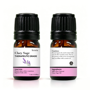 Set de Aceite Esencial de Salvia de Etiqueta Privada para Calmar, Relajar y Aliviar el Estrés, 100% Puro y Natural, Aromaterapia OEM - Product Image 1