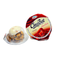 Mini-coupes de biscuits au chocolat délicieuses avec confiture chocolatée, biscuits coupes au chocolat, biscuits de fête