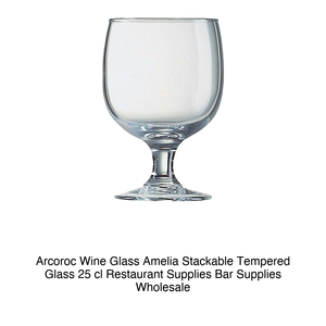 Copa de Vino Templada Amelia 25 cl Apilable Arcoroc H 11.7 cm Ø 7.9 cm - Product Image 2