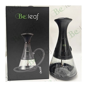 Hoge Kwaliteit Luxe Oplaadbare Elektronische Chicha <span class=keywords><strong>Hookah</strong></span> Set Draagbare Led Display Roestvrij Staal Aangepaste Geschenkdoos Spiegel - Product Image 3