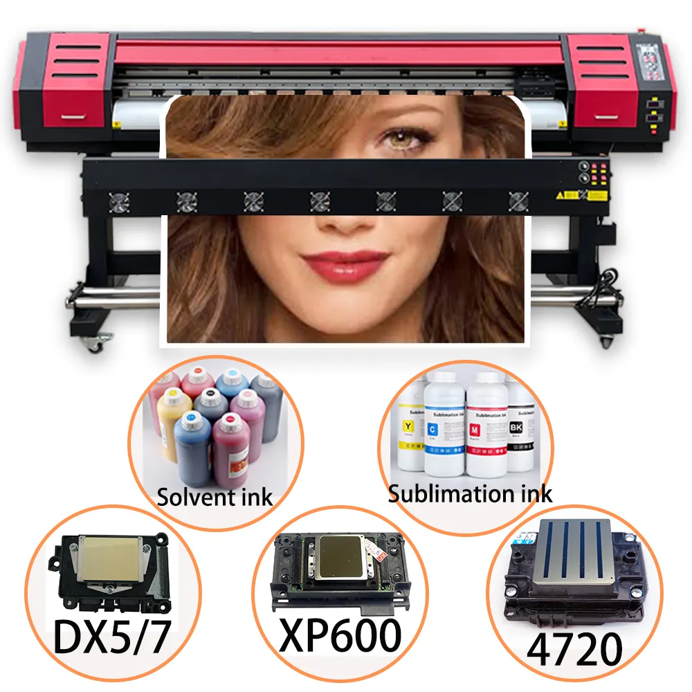 Impresoras de sublimación de tinta 3,2 m Tamaño 1,8 m impresora de sublimación más vendida máquina de impresión de pancartas digitales para fotomatón