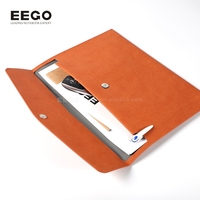 Bestseller Simple Style A4 PU Leder Präsentation Dokument ordner Benutzer definiertes Logo