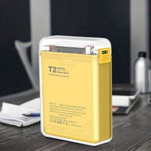 Batteries externes et stations d'alimentation multifonctions transparentes PD20W 10000 mAh, chargeur universel pour mobile avec éclairage LED - Product Image 1