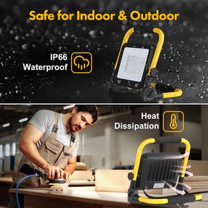 50W 5000LM <b>LED</b> Work Light6000K IP66 Waterproof Flood <b>Light</b> Portable <b>Led</b> <b>Lights</b> for Outdoor <b>Workshop</b> Garage Construction WD-923 5 - Product Image 3