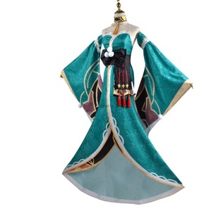 Femmes Genshin <span class=keywords><strong>Gorou</strong></span> Miss Hina <span class=keywords><strong>Cosplay</strong></span> Costumes Jeu Personnages Uniforme Robe Ensemble Complet pour Halloween Party Coldker - Product Image 3