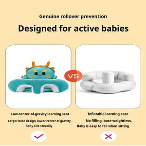 赤ちゃんのおもちゃ赤ちゃんの学習椅子ソファは背骨を傷つけません滑り止め早期教育補助学習アーティファクト背もたれ小さなスツール1/6スケール家具 - Product Image 6