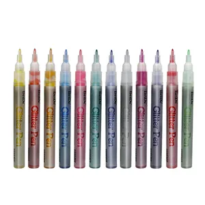 School stationery drawing paper Trace line extra fine tip Glitter marker pen