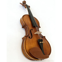 Violon acoustique de haute qualité 4/4 taille pleine en bois massif d'érable avec étui et archet