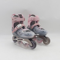 Patins à roulettes de slalom freestyle réglables, coque en PP, châssis en PP, roulements ABEC-9, roues en PU, amortisseur TPR, patins à roulettes pour débutants