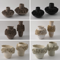 Vase à fleurs en porcelaine blanche Aile d'ange, glaçure mate de luxe, fait à la main, étanche, qualité lourde, décoration de mariage à domicile, fleurs modernes