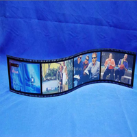 Cadres photo personnalisés en plexiglas ondulé PMMA, cadres en film acrylique incurvé