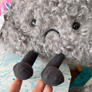 Zaino Unisex Confortevole in Peluche di Poliestere 20cm, Giocattolo Animale Carino a Forma di Nuvola Tempestosa, Borsa a Tracolla Singola - Product Image 5